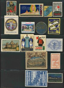 1890s -1950s US & WORLD POSTER STAMP Cinderellas  Lot 38 Stamps