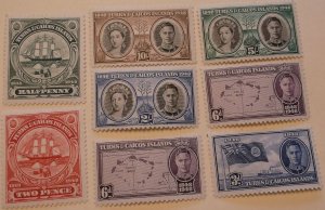 Turks and Caicos 94-100 MH Cat $15.50