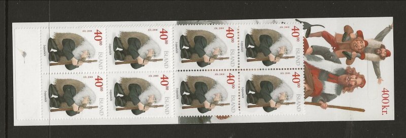 ICELAND Sc 924c NH issue of 2000 - BOOKLET - CHRISTMAS ELVES 