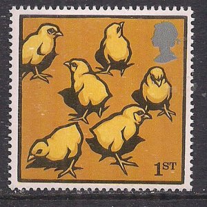 GB 2005 QE2 1st Farm Animals Umm Light Sussex Chicks SG 2507 ( E1172 )