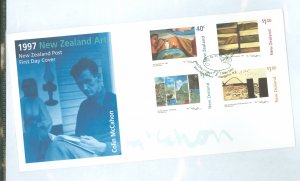 New Zealand 1437-1440 1997 New Zealand art/Colin McCahon (set of four) on unaddressed cacheted FDC