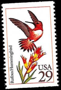 # 2645 MINT NEVER HINGED RUFOUS HUMMINGBIRDS