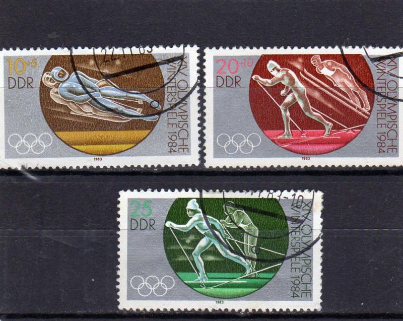 Germany DDR 1984 Winter Olympics used