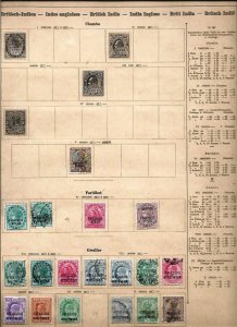 India  /  Ceylon / Philippines   old big  lot   used