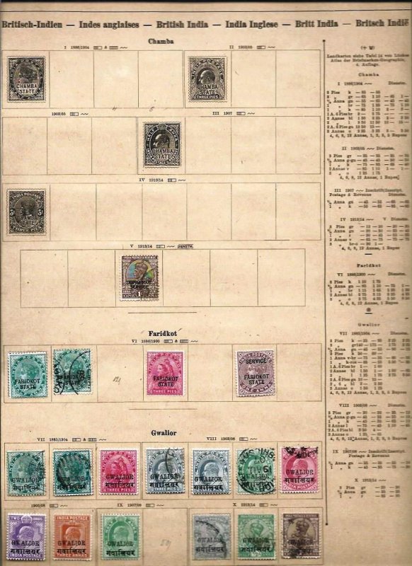 India  /  Ceylon / Philippines   old big  lot   used