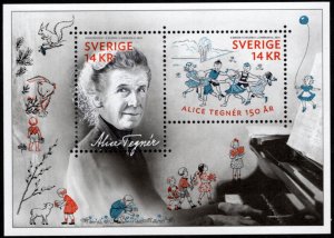 Sweden 2014 MNH** - Alice Tegner - Souvenir Sheet - Scott - # 2737