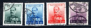 Norway #177-180  Used  VF    CV $17.00  ....   4570122