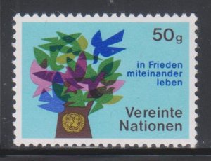 United Nations - Vienna, 50g Doves & Tree (SC# 1) MNH