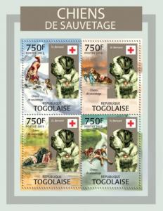 TOGO 2013 SHEET RESCUE DOGS tg13318a