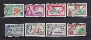 Pitcairn Islands 1-8 Set MHR King George VI, Various (B)