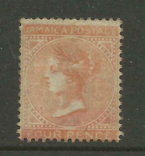 JAMAICA 1860/70 Sg 4, 4d Brown Orange, Average Mounted Mint, no gum. {B9-65} 