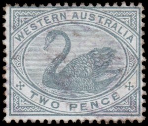 Western Australia Scott 63, Perf. 14 (1890) Used F-VF M