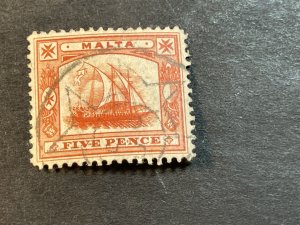 MALTA # 44-USED----RED----1904