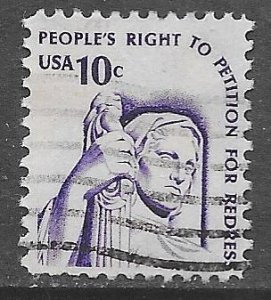 USA 1592: 10c Right to Petition, used, VF
