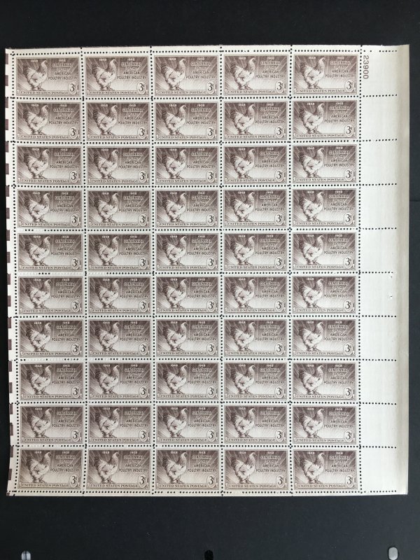 1948 sheet - Poultry Industry - Sc# 968
