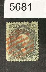 MOMEN: US STAMPS #78a USED $465   LOT #5681