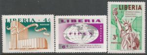 LIBERIA 355-57 MNH P452-2