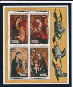 Niue # 261a, Christmas - Paintings, Souvenir Sheet, Mint NH, 1/2 Cat.