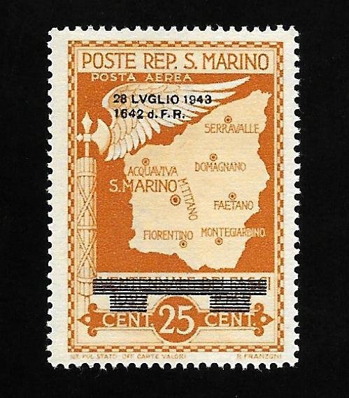 San Marino 1943 - MNH - Scott #C26 *