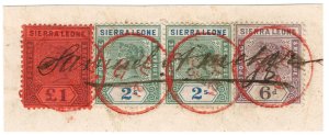 (I.B-BOB) Sierra Leone Revenue : Stamp Duty £1 4/6d