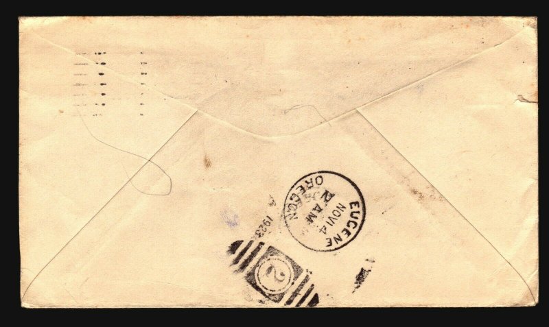US 1923 Bank of CA Special Delivery Cover / Small Edge Tear - L4803