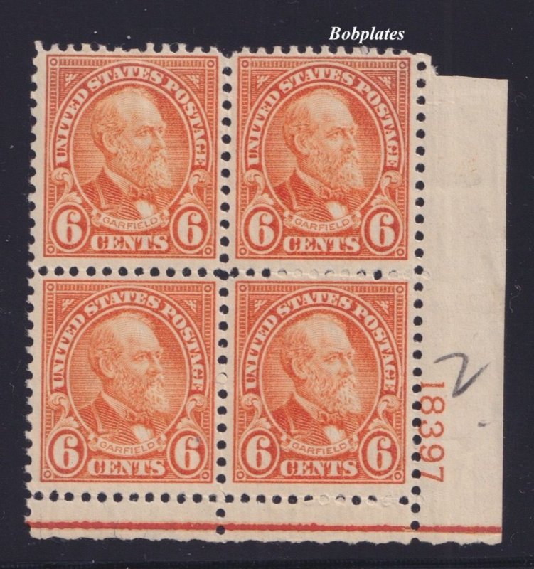 BOBPLATES #638 Garfield Lower Right Plate Block 18397 F-VF HR SCV=$15 *