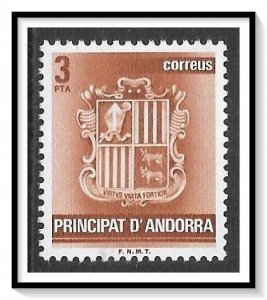 Andorra Spanish #135 Coat Of Arms MNH