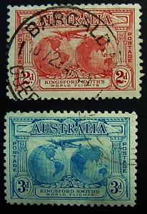 Australia, Scott 111-112, Used set