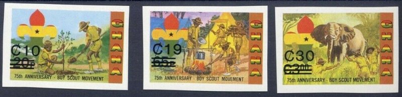 1984 Ghana Boy Scouts 75th anniversary Revalued IMP