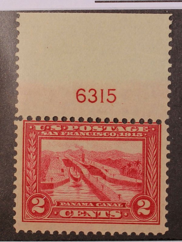 Scott 398 - 2 Cents Panama Canal MNH Plate # Single SCV $35.00