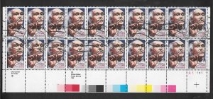 #2411 Used Plate Block Strip of 20