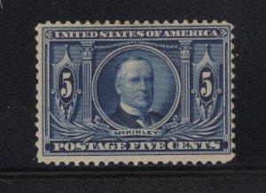 US Stamp Scott #326 Mint Previously Hinged SCV $70