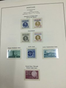 MOMEN: US STAMPS MINT COLLECTION ON 10 PAGES LOT #49828