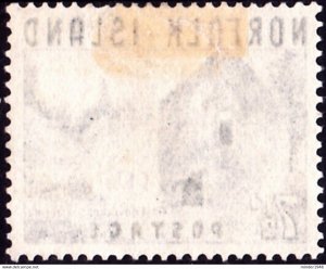 NORFOLK ISLAND 1953 QEII 7½d Deep Blue SG15 FU