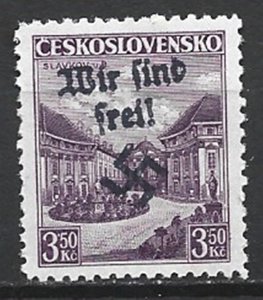 COLLECTION LOT 18860 GERMANY OCCUPATION IN REICHENBERG MI#30 MNH 1938 CV+$350