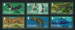 Gibraltar 2013 Endangered Animals (6v Cpt) XF MNH