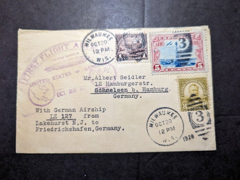 1928 Graf Zeppelin LZ127 First Flight Cover 1928 Graf Zeppelin LZ127 First Flight Cover
