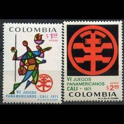 COLOMBIA 1971 - Scott# C542-3 Games Set of 2 LH