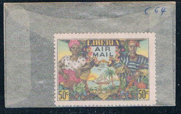 Liberia C64 Unused Farm couple 1949 (L0601)