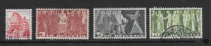 Switzerland 243-46  1938  set  VF Used