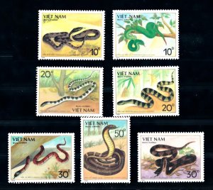 [94858] Vietnam 1989 Reptiles Snakes  MNH