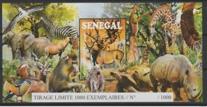 Senegal 2015 ND block without face value Mi. Bl. 109 Endangered Wildlife-