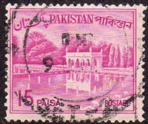 Pakistan 135B - Used - 15p Shalimar Gardens (Lahore) (1964)