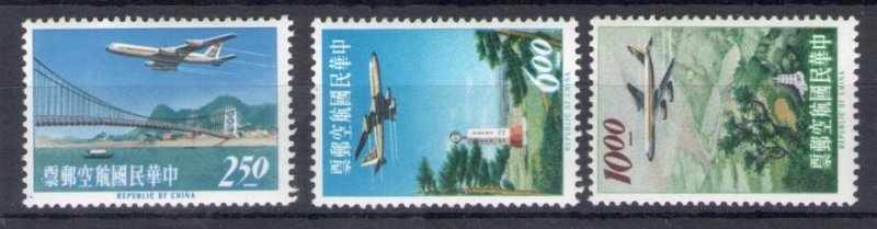 1963 Formosa - China Taiwan - Airmail - Michel Catalogue No. 495-97 - 3 Values -