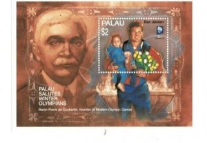 Palau 1994 - Olympic Metal Winner Stamp - Souvenir Stamp Sheet - MNH (#333)