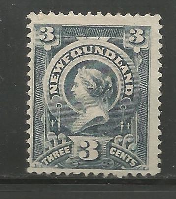 NEWFOUNDLAND 60, NO GUM, QUEEN VICTORIA