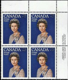 CANADA   #704 MNH UPPER RIGHT PLATE BLOCK  (2-2)