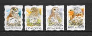 BIRDS - HUNGARY #3348-51   MNH