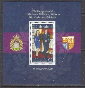 Gibraltar 1266 MNH 2010 Prince William Wedding