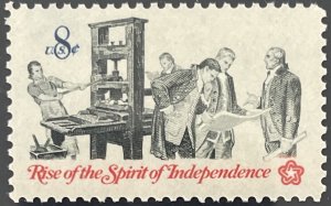 Scott #1476 1972 8¢ Colonial Communications Pamphlet Printing MNH OG VF